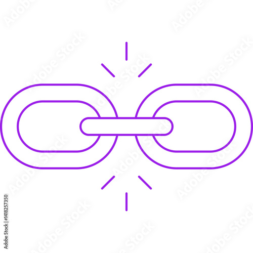 Link Building icon single vector illustration