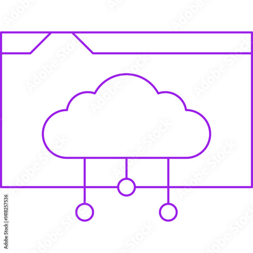 Web Hosting icon single vector illustration
