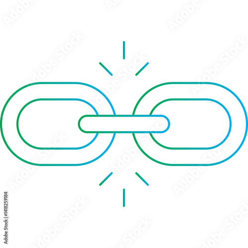 Link Building icon single vector illustration