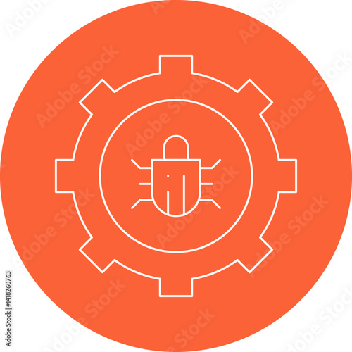 Bug Fixing icon single vector illustration