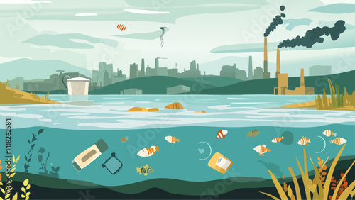 Environmental Pollution Illustration