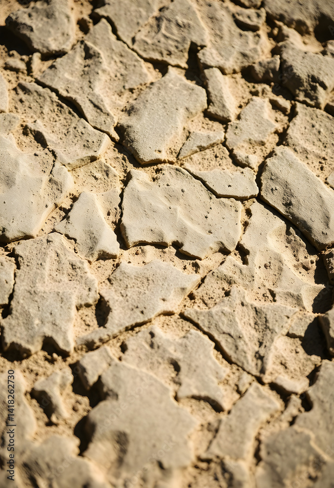 Fototapeta premium close up of a dirt surface with small rocks