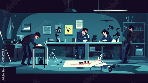 Forensic Science Illustration