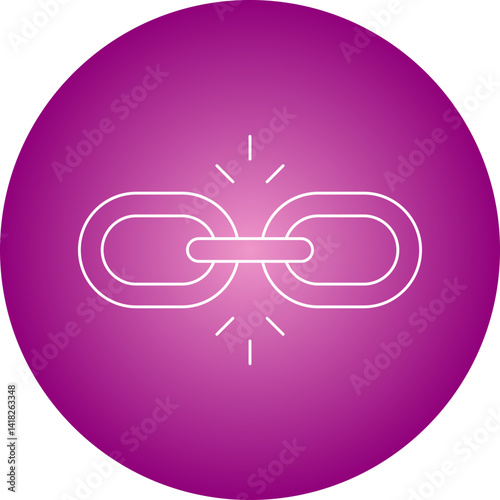 Link Building icon single vector illustration