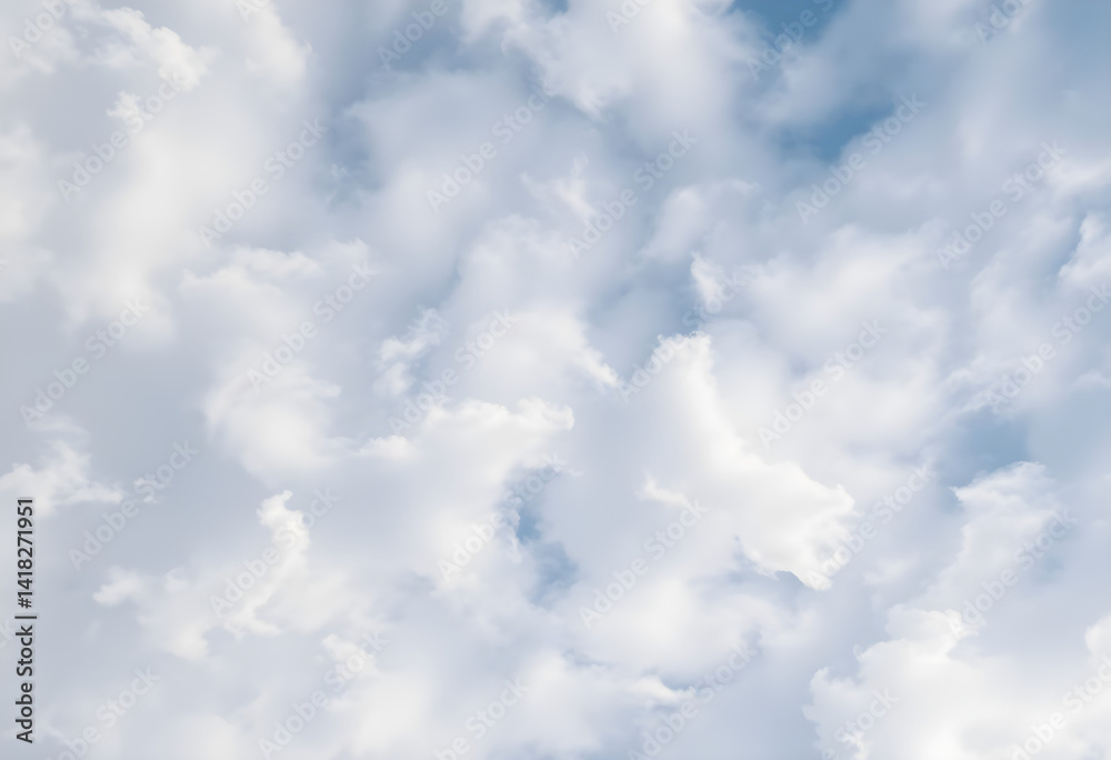 Fototapeta premium plane flying through a cloudy blue sky