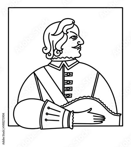 Minimal Portrait of Peter the Great