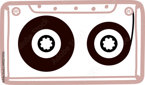 Vintage and retro tape cassette Retro mixtape tapes stereo music cassettes analogue player record