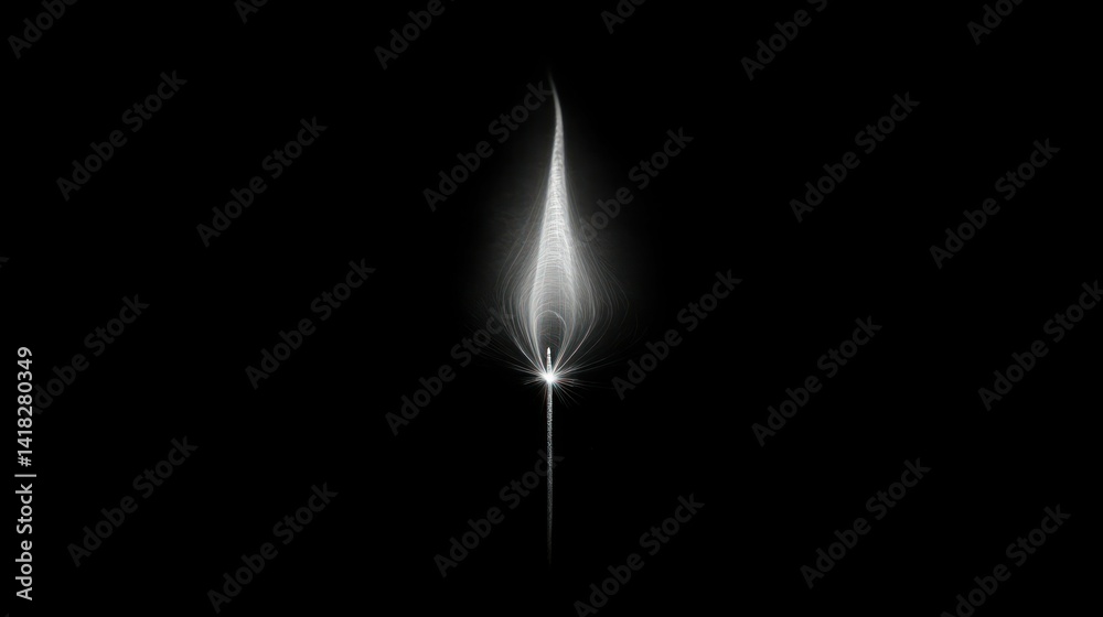 A single flame burns bright against a dark backdrop, abstract and ethereal. A single flame burns bright against a dark backdrop, abstract and ethereal.