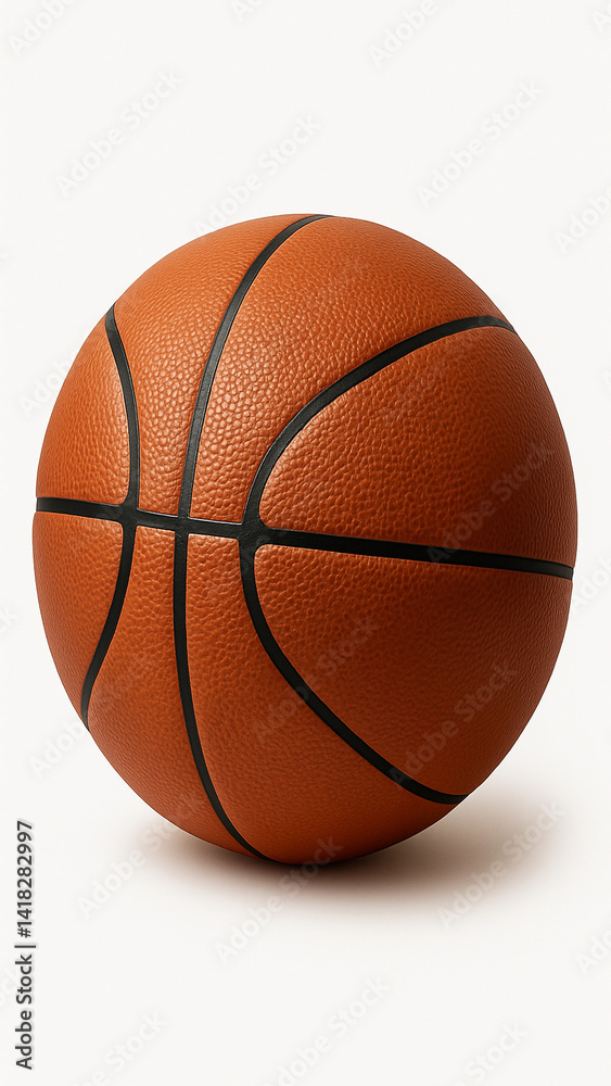 Fototapeta premium basketball isolated on white background