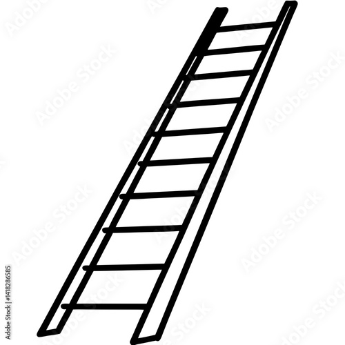 Ladder to Success: A simple yet powerful image of a leaning ladder, symbolizing upward mobility, ambition, and the journey to achieving goals.