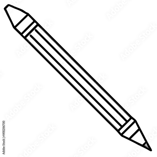 Pencil and its Precision: The perfect illustration shows a pencil that stands for creativity and writing with clarity and focus.