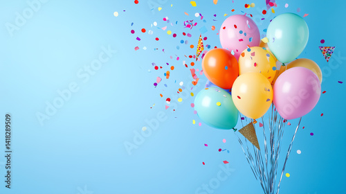 colorful balloons background