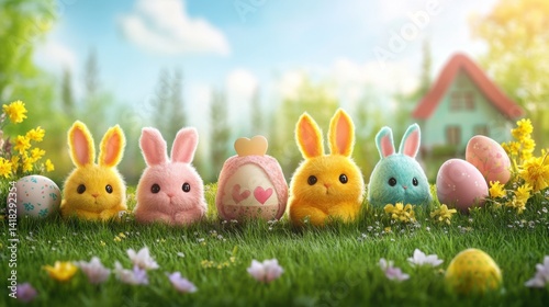 Soft pastel Easter vibe