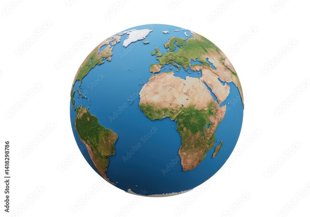 3d earth globe stock image isolated on white background 3d earth globe stock image isolated on white background