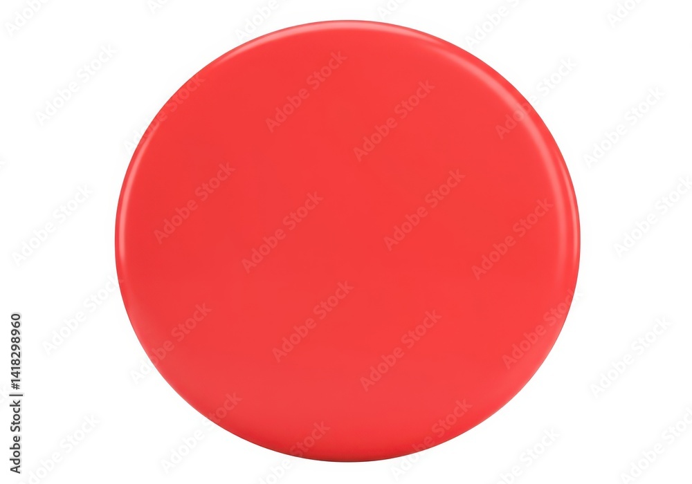 3d red circle isolated on white background 3d red circle isolated on white background