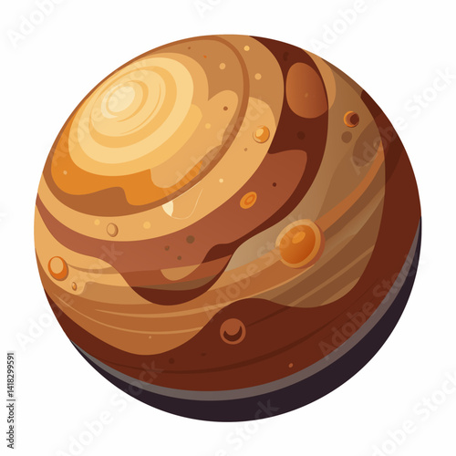 Pluto planet vector 