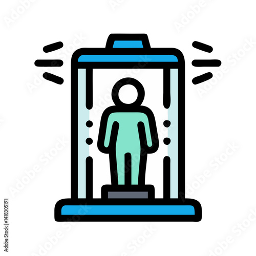 Cryo chamber future technology, medical hibernation concept image