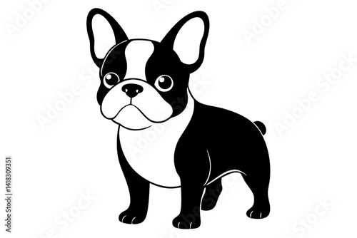french bulldog isolated on white