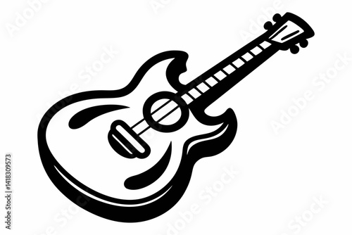 electric guitar vector illustration