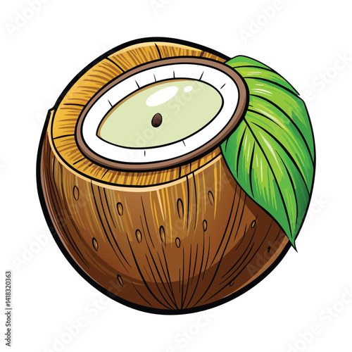 Coconut illustration