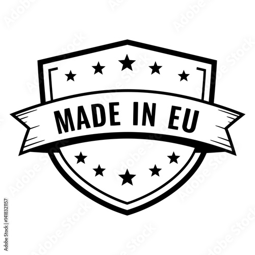 Obraz na płótnie Made in EU icon. Vector illustration. w salonie