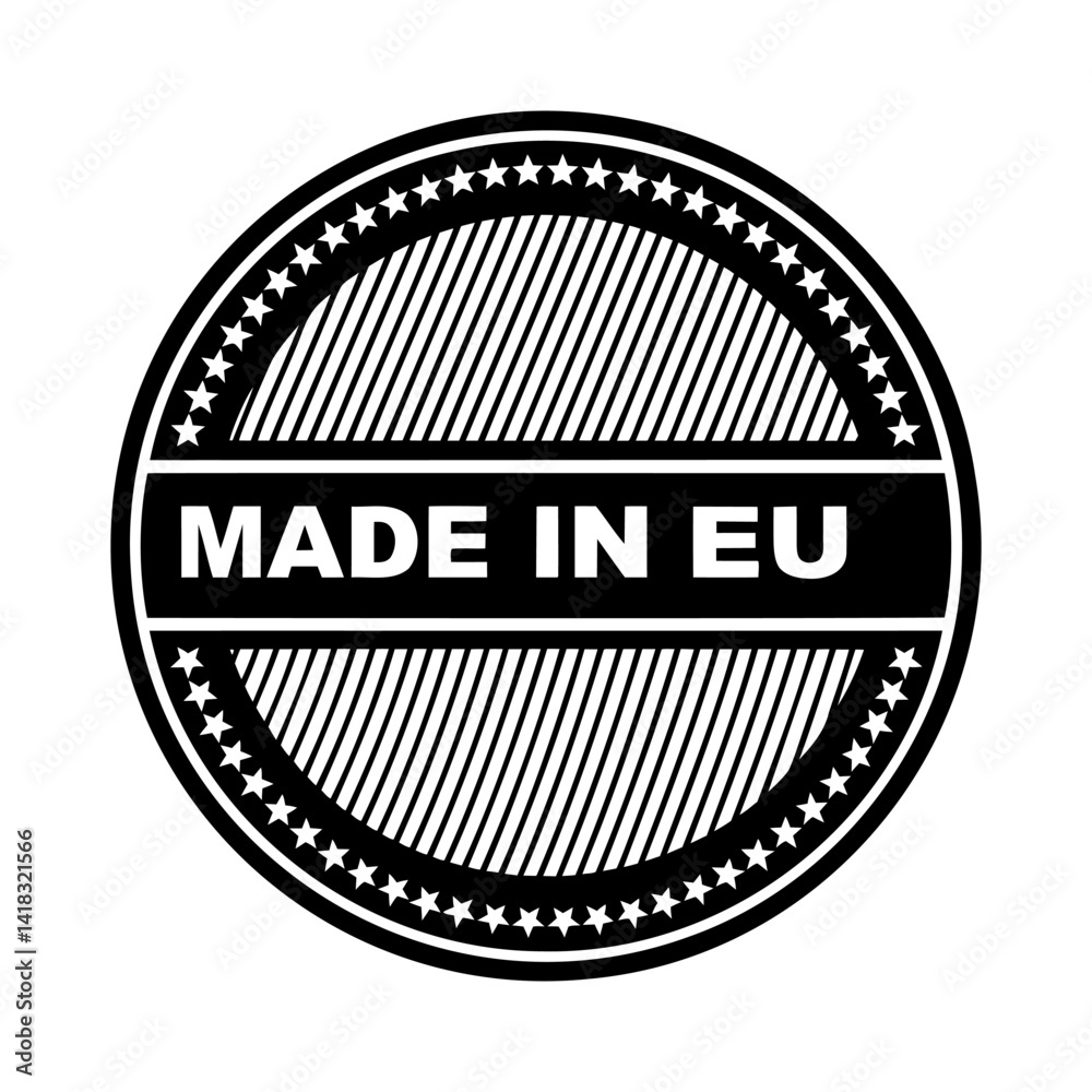 Made in EU icon. Vector illustration