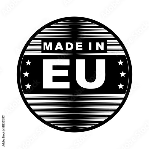 Obraz na płótnie Made in EU icon. Vector illustration. w salonie