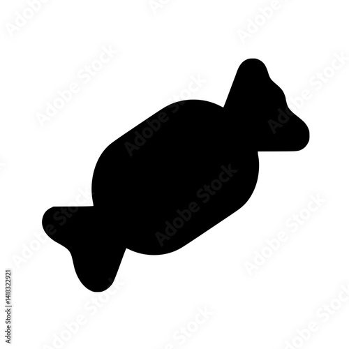 vector silhouette of a candy , toffee vector 