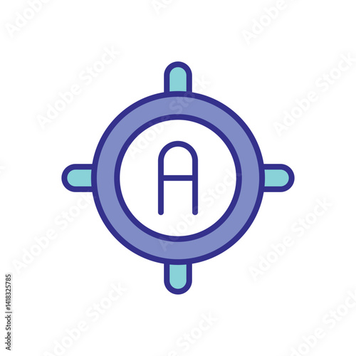Ampere icon vector stock illustration