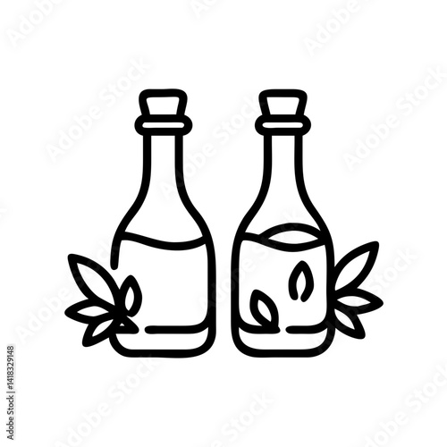 vinegar and oil