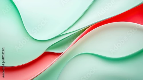 Colorful abstract background with flowing shapes and soft curves showcasing harmony and tranquility
