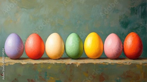 Bright spring egg decor