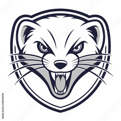 Fierce weasel head logo