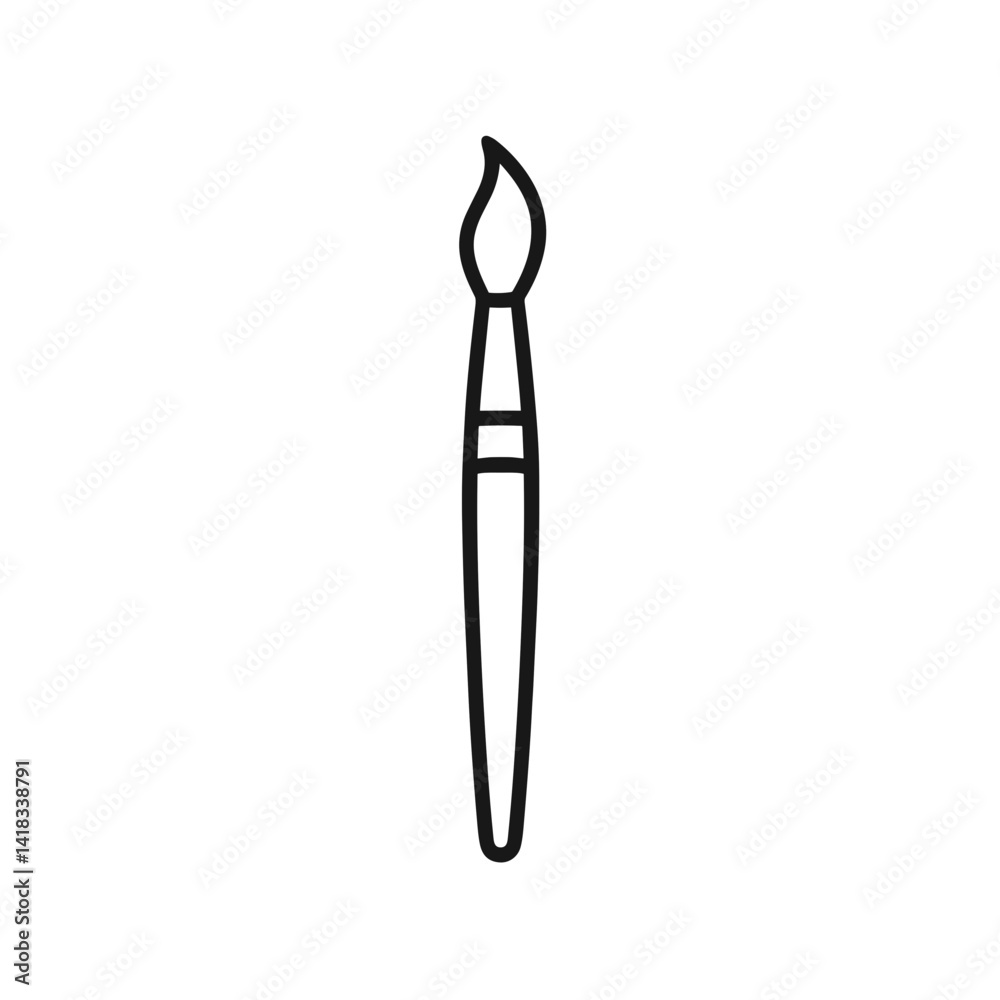 Paintbrush Outline Design for Art and Craft Projects Paintbrush Outline Design for Art and Craft Projects