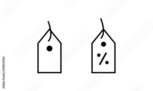 Sale & Discount Card Icon Set | Price Tag, Offer Label, Promotion & Coupon Icons