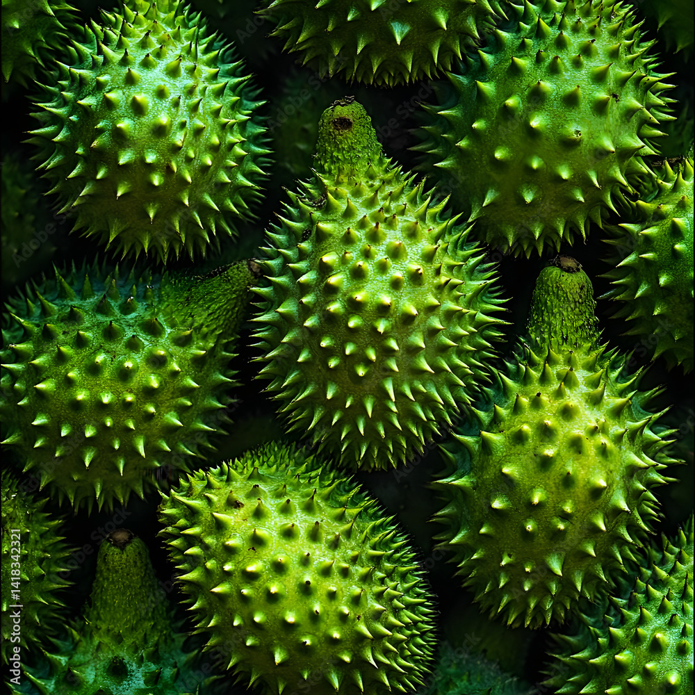 Exotic and Textured: A Stunning Close-Up of Nature’s Spikes. Generated with AI Exotic and Textured: A Stunning Close-Up of Nature’s Spikes. Generated with AI