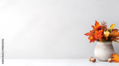 Autumnal bouquet in a vase