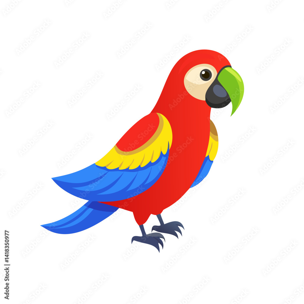Fototapeta premium Parrot: The Colorful Birds of the Tropics