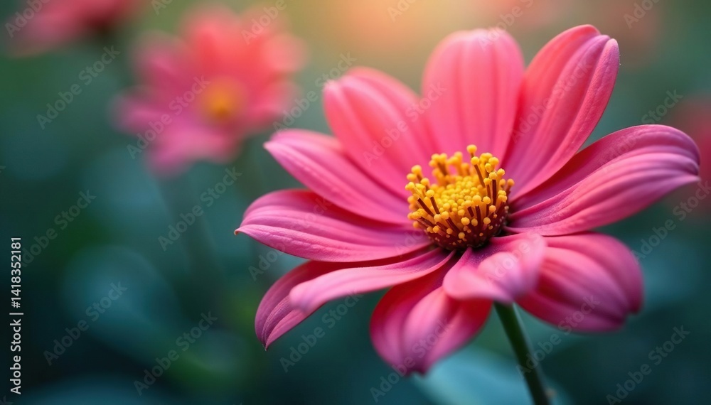 Obraz premium Abstract late-blooming flower close-up, soft focus, life, botany, detail