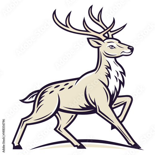 Majestic Deer Silhouette