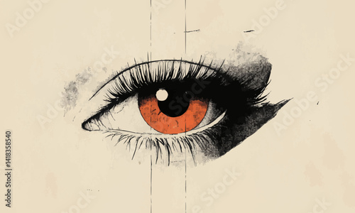 Minimal eye illustration