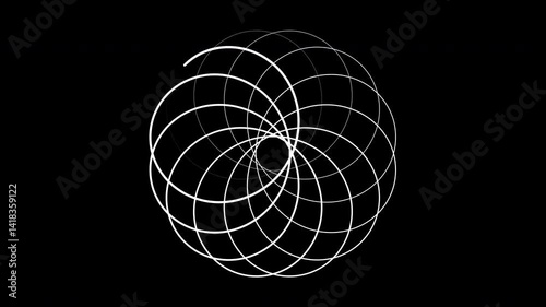 Seamlessly Loopable Cycloid Path Animation