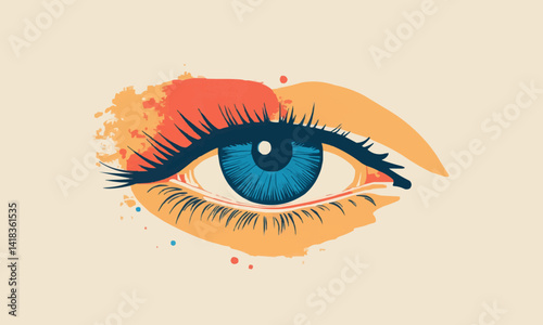 Minimal eye illustration