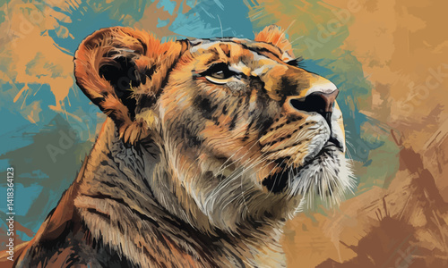 Lioness illustration