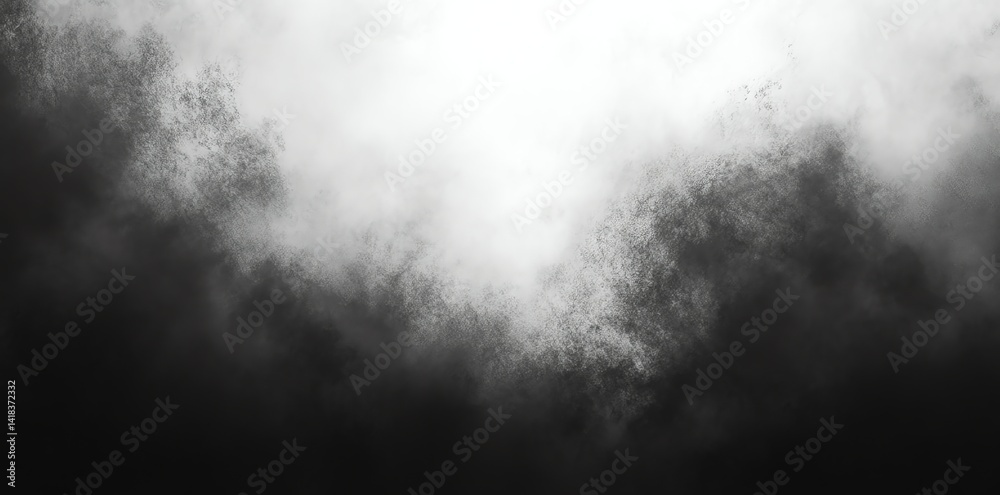 Fototapeta premium Abstract Black and White Textured Background with Light Effect