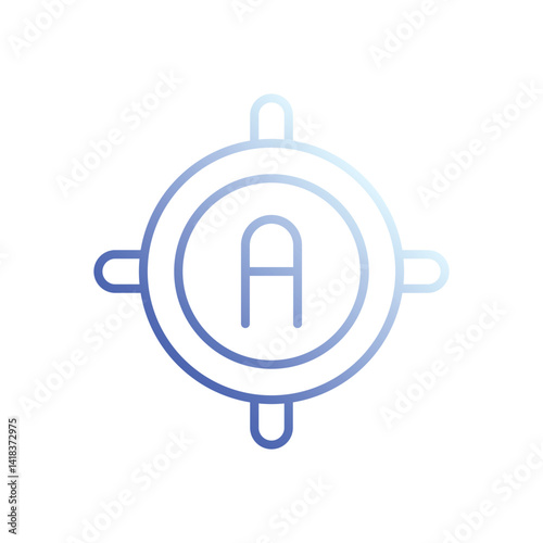 Ampere icon vector stock illustration
