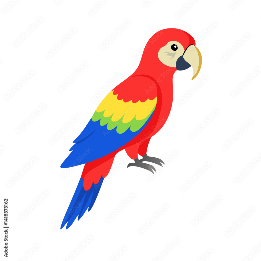 Fototapeta premium Parrot: The Colorful Birds of the Tropics