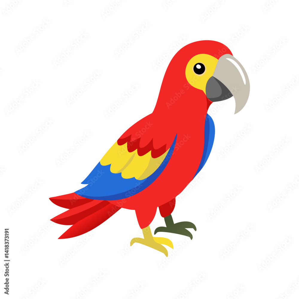 Fototapeta premium Parrot: The Colorful Birds of the Tropics