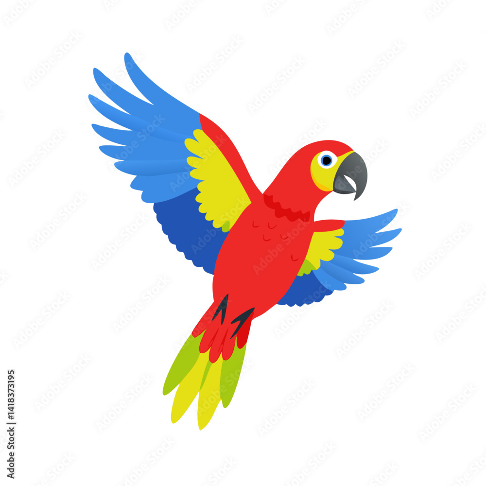 Fototapeta premium Parrot: The Colorful Birds of the Tropics