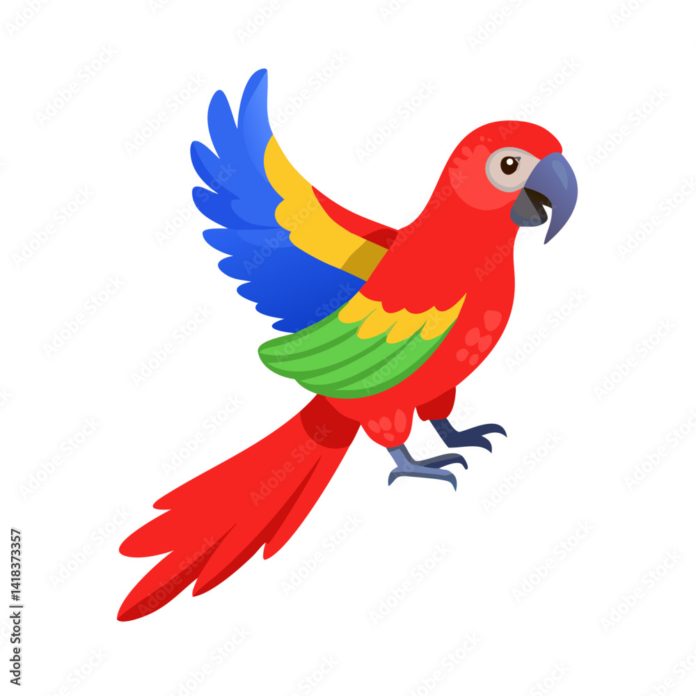 Fototapeta premium Parrot: The Colorful Birds of the Tropics
